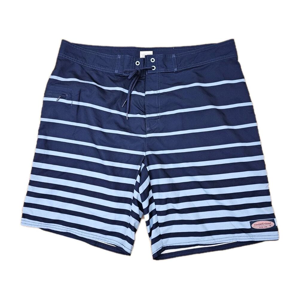 Vineyard Vines Swim Trunks Mens 38 Striped Board Shorts